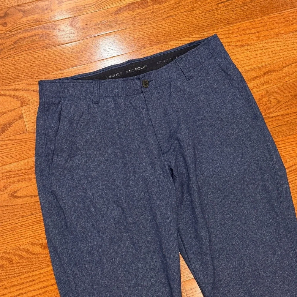 Under Armour Showdown Golf Pants Men 36x36 Blue Heathered Performance Athletic